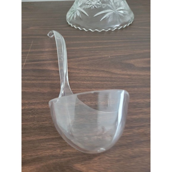 ANCHOR HOCKING Early American Prescut 700/674 Punch Bowl Set with cups ladle - Picture 13 of 14